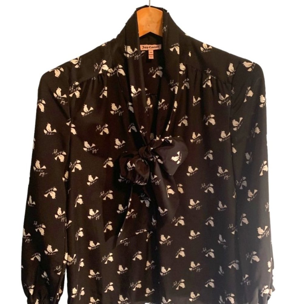 Juicy Couture Bird Tie Blouse